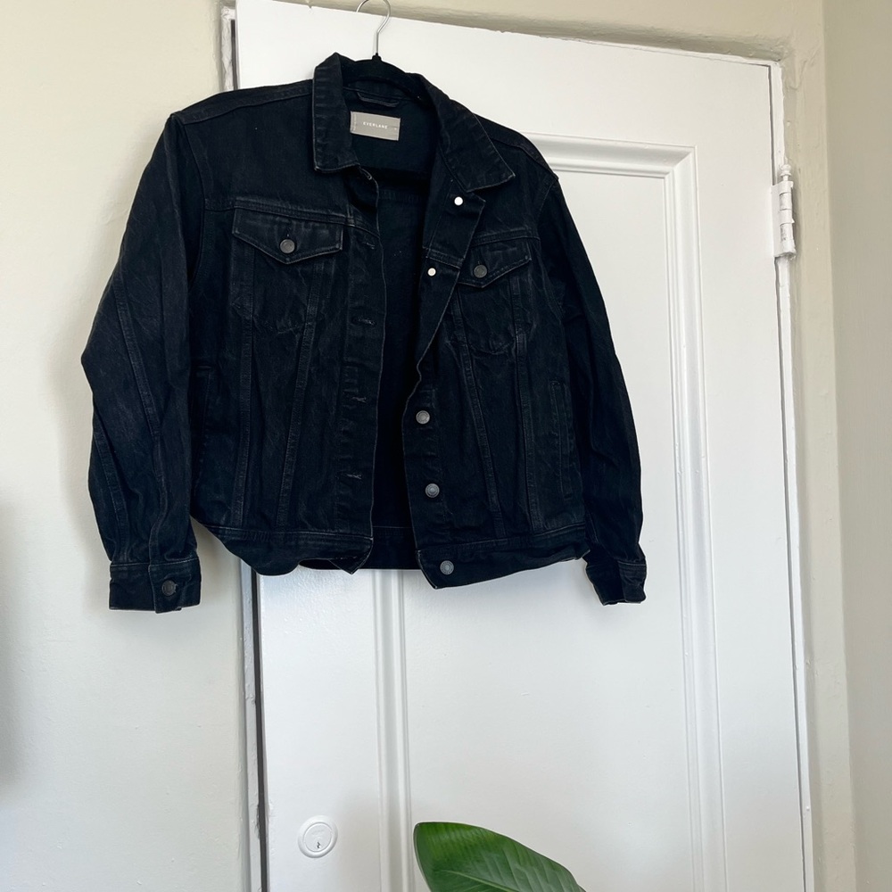 Everlane Charcoal Denim Jacket